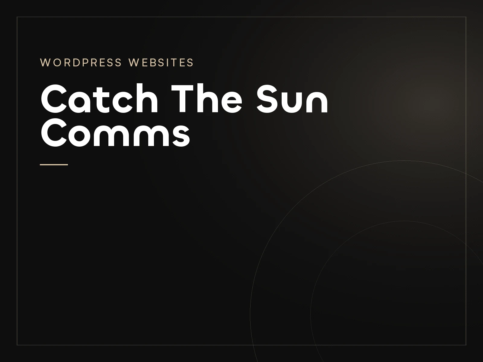 Catch The Sun Comms