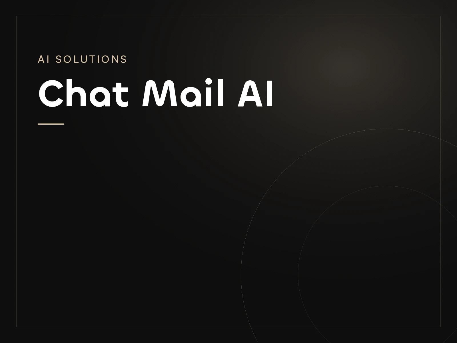 Chat Mail AI, a AI Solutions project by Mahad Nasir