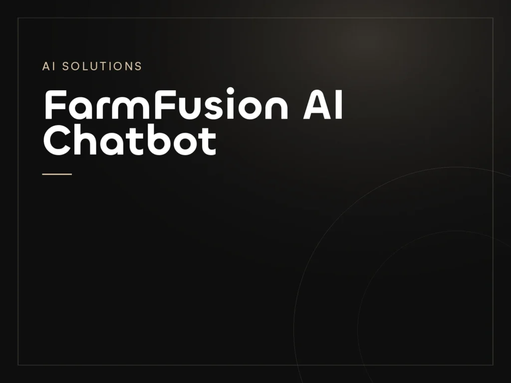 FarmFusion AI Chatbot, a AI Solutions project by Mahad Nasir