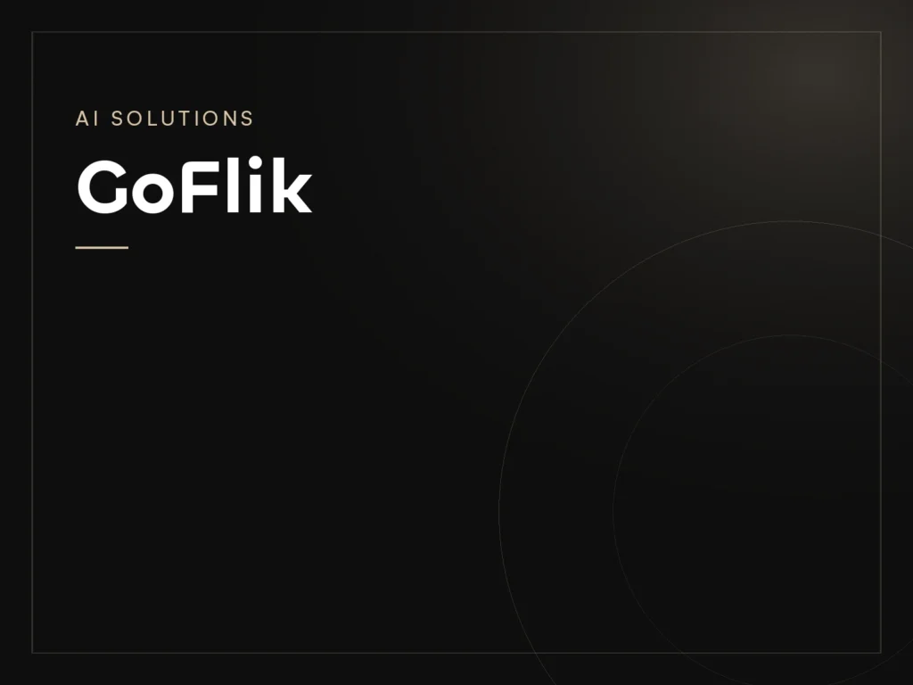 GoFlik, a AI Solutions project by Mahad Nasir