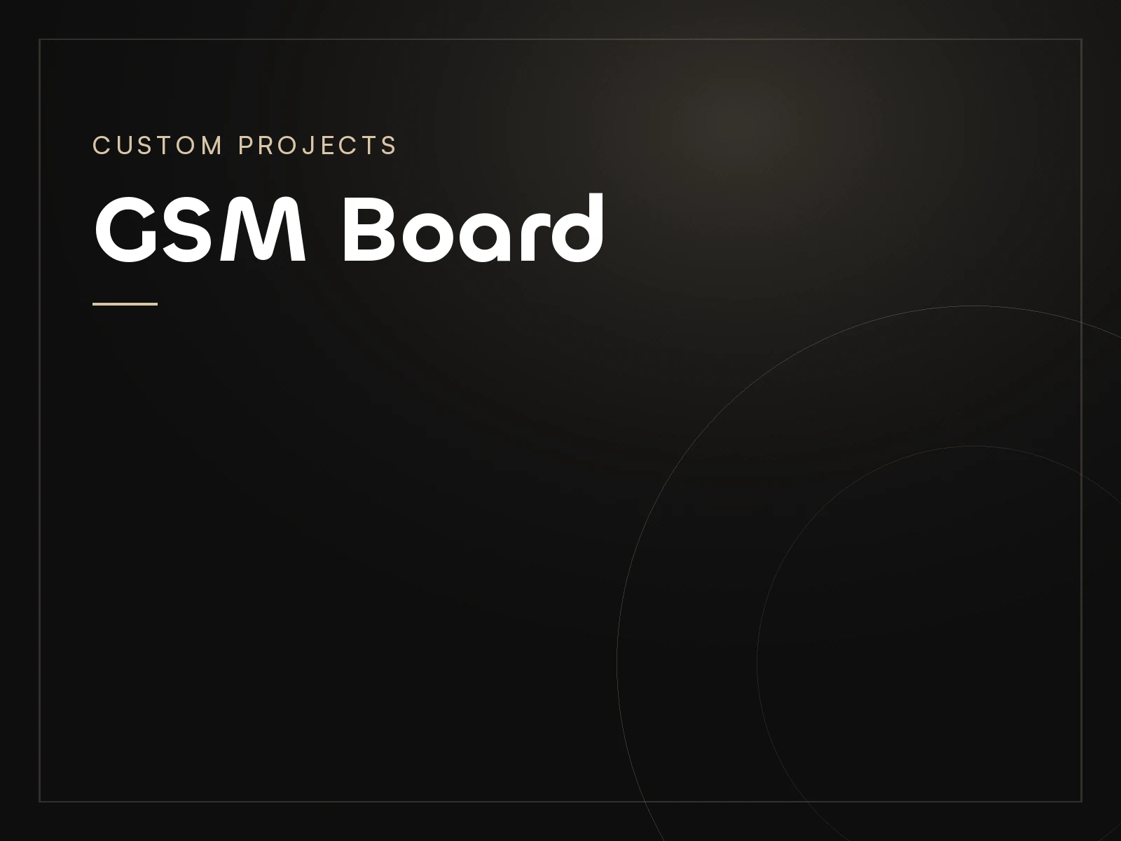 GSM Board, a Custom Projects project by Mahad Nasir