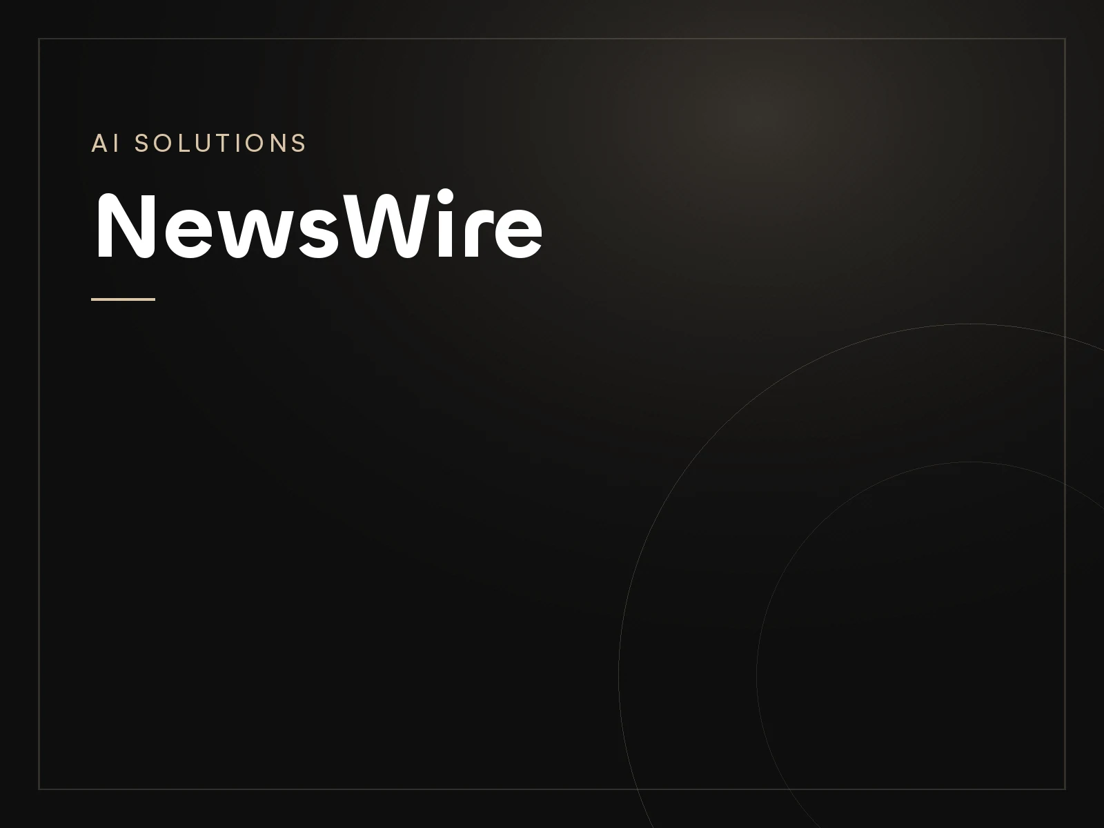 NewsWire, a AI Solutions project by Mahad Nasir