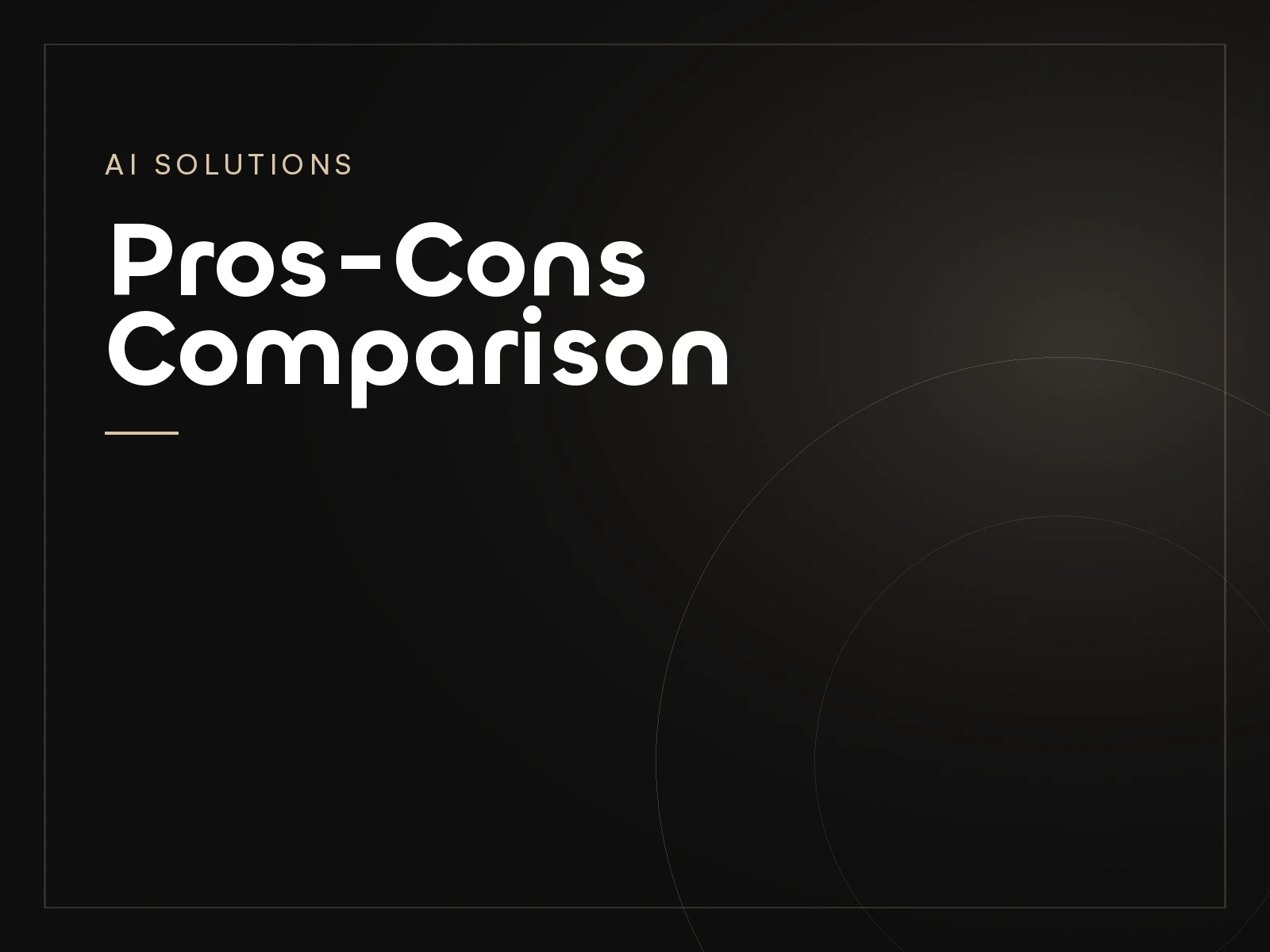 Pros-Cons Comparison, a AI Solutions project by Mahad Nasir