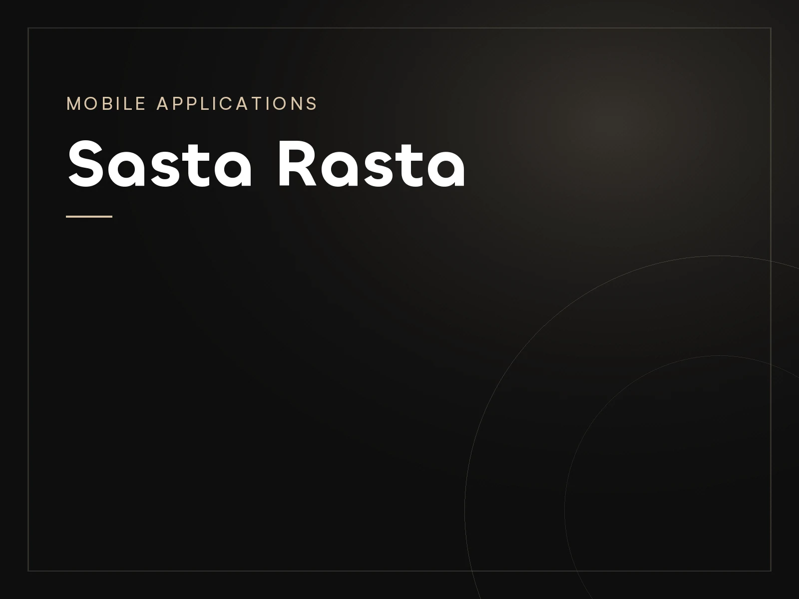 Sasta Rasta, a Mobile Applications project by Mahad Nasir