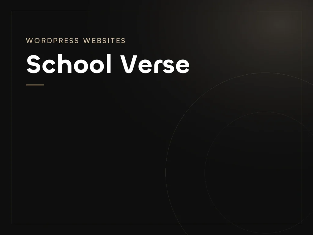 School Verse