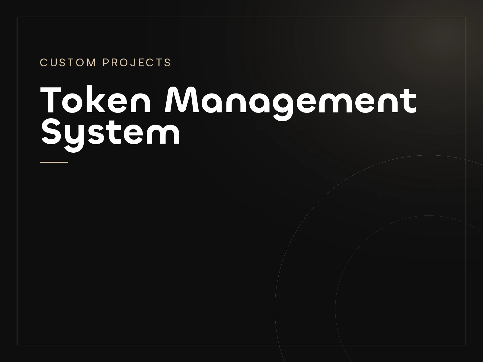 Token Management System