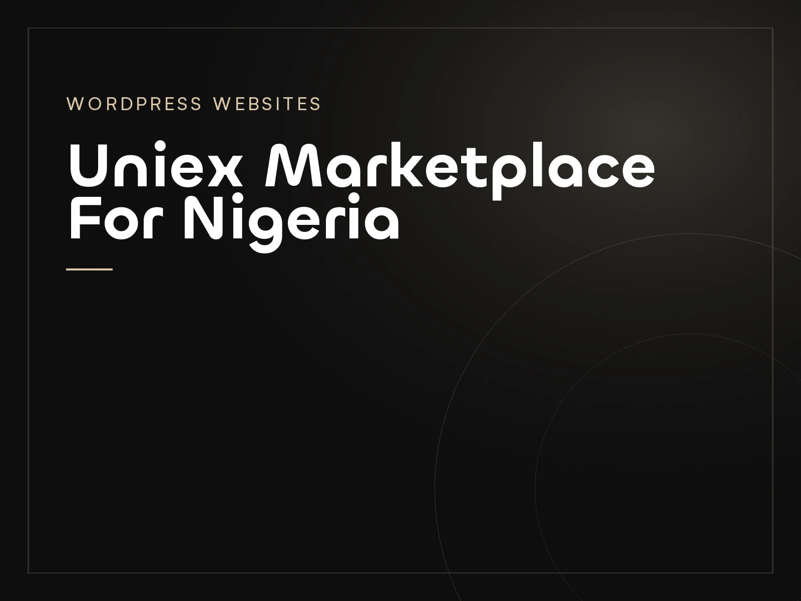 Uniex Marketplace For Nigeria