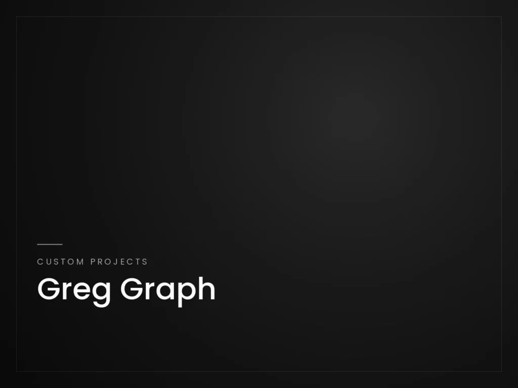 Greg Graph - Custom Projects project by Mahad Nasir