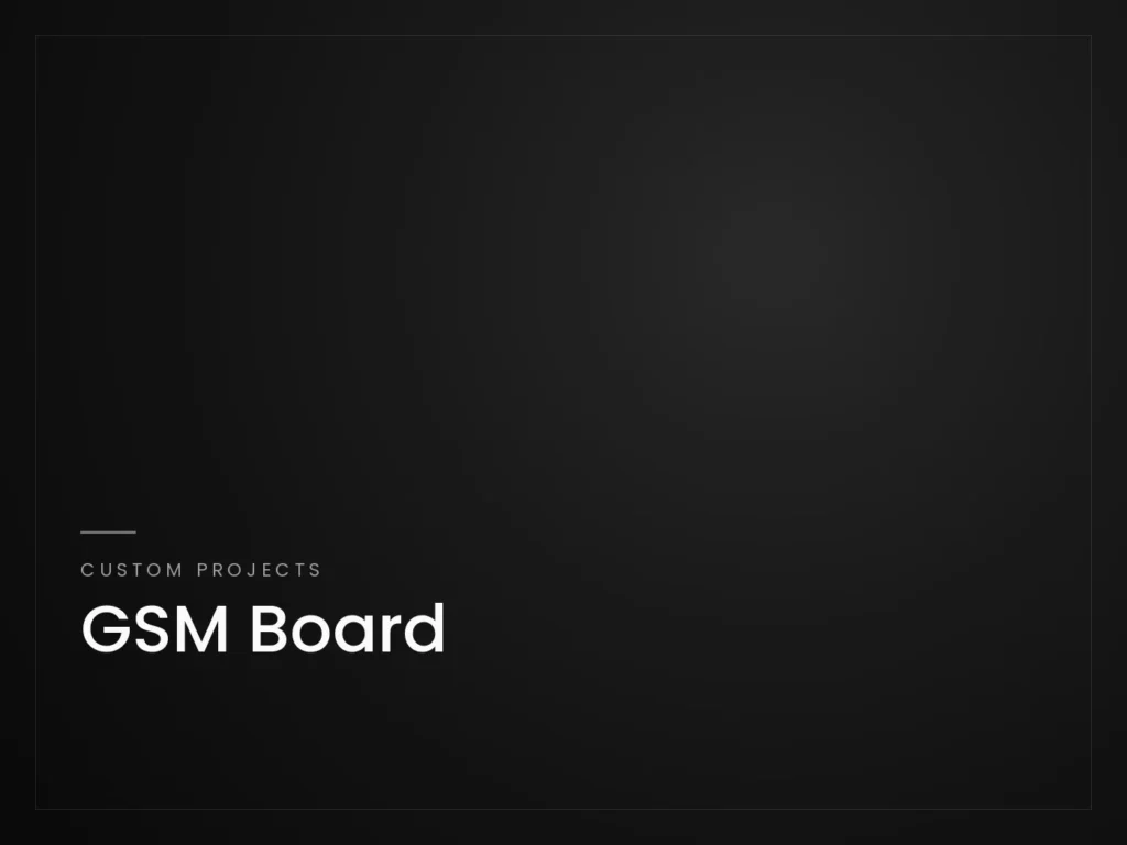 GSM Board - Custom Projects project by Mahad Nasir