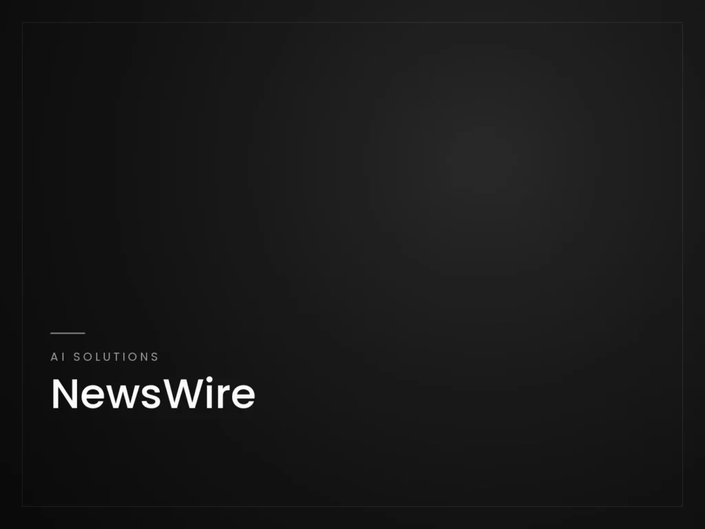 NewsWire - AI Solutions project by Mahad Nasir