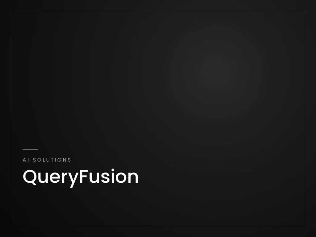 QueryFusion - AI Solutions project by Mahad Nasir