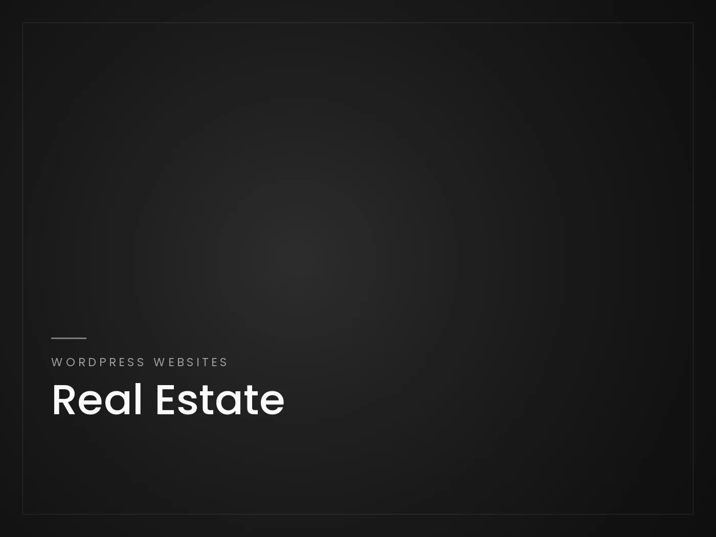 Real Estate - WordPress Websites project by Mahad Nasir