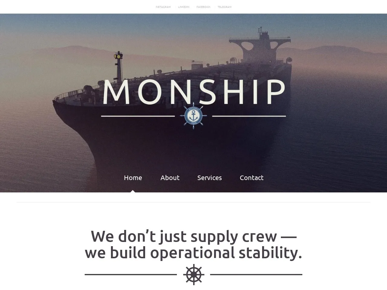 Monship website screenshot