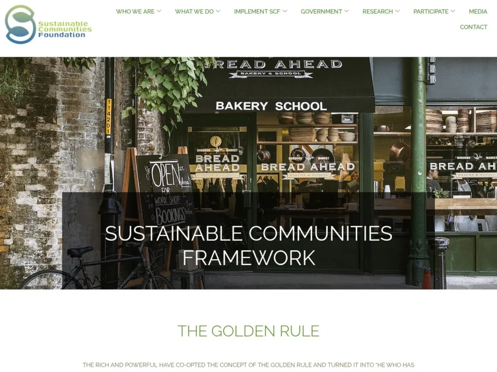 Sustainable Communities Corporation (SCC) website screenshot